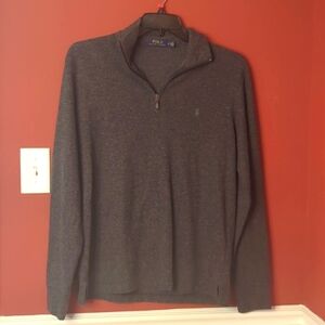Like New Polo Tweed Like Pullover Half Zip